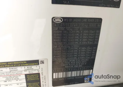 2020 Land Rover Discovery Landmark Edition from USA, damaged, VIN SALRU2RV4L2435272